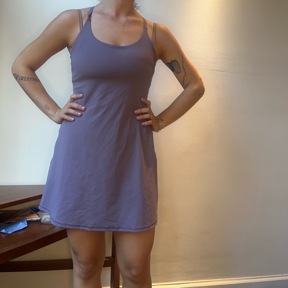 athletic lavender mini skort / dress